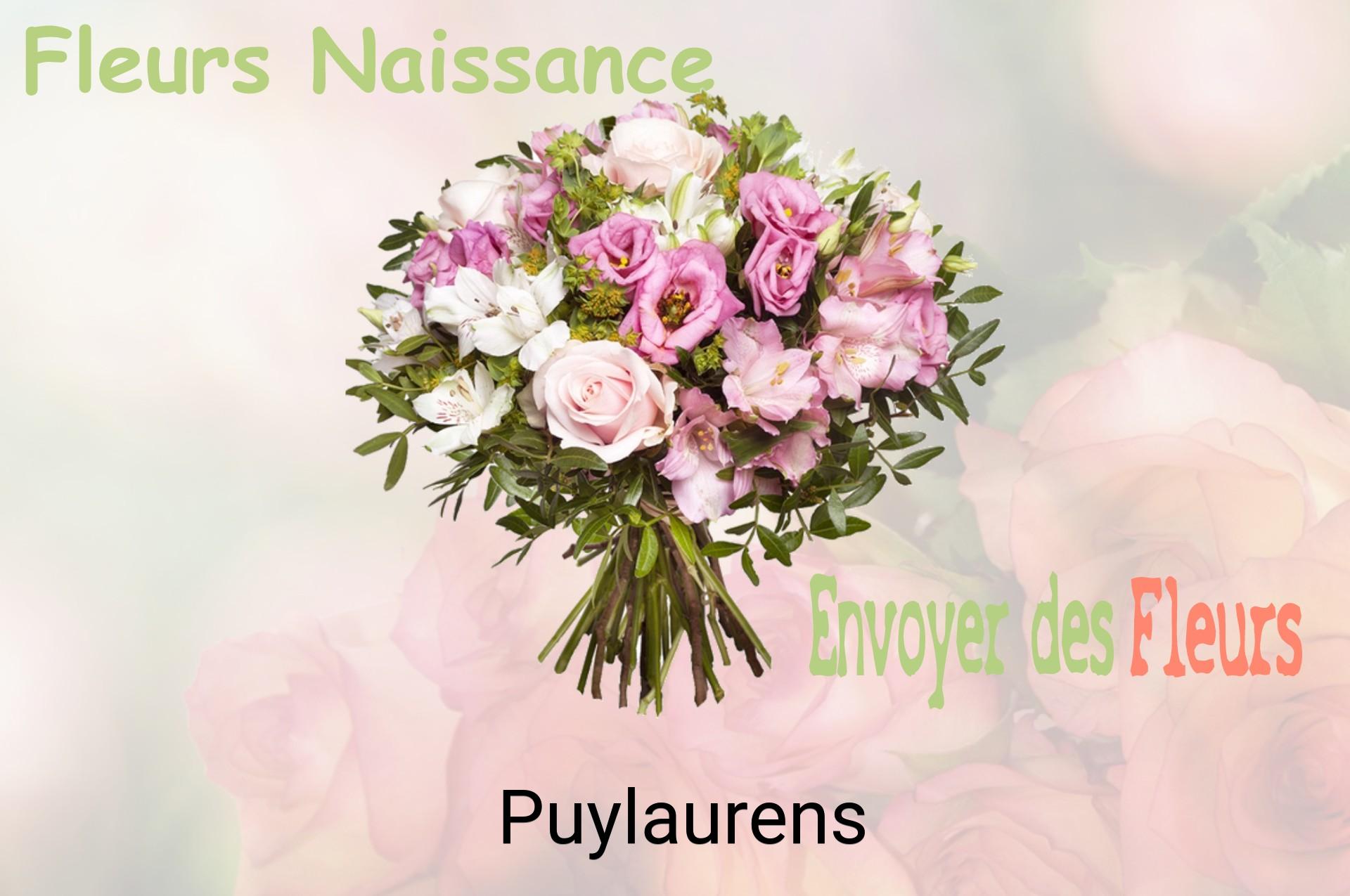 Bouquet de fleurs de naissance livré à Puylaurens